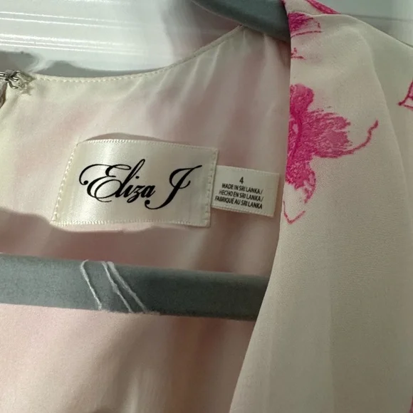 Eliza J Pink Floral High Low Dress - Picture 3 of 5